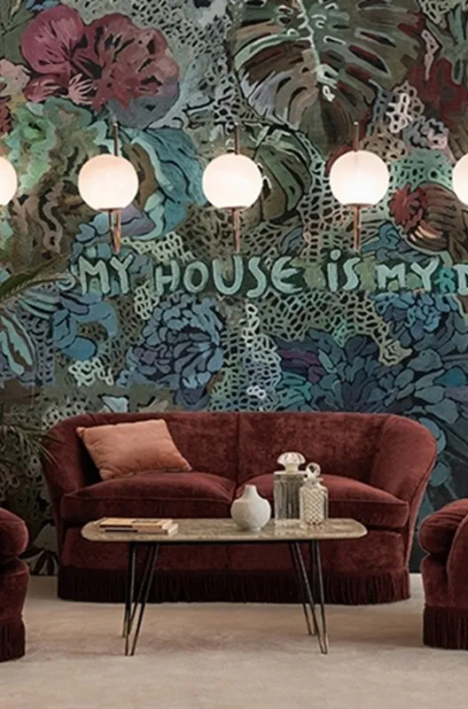 Обои для стен Wall&Deco 2017 Contemporary Wallpaper HOUSE-IS-MY-DRESS