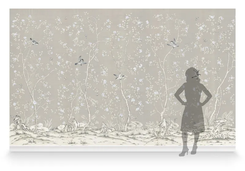 Обои для стен Paul Montgomery Melange LantillyGreyRM