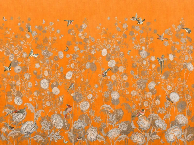 Обои для стен Affresco Панно Цветариум Bird kingdom Color 1