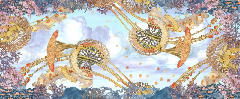 Обои для стен Affresco Сюжеты для потолков Aff9035