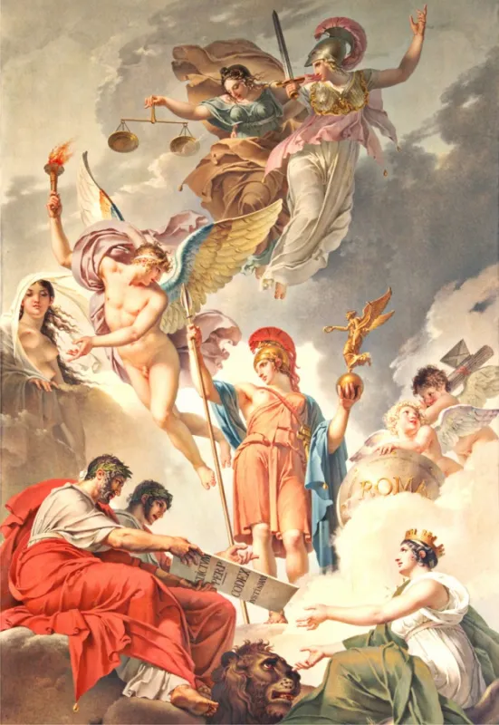 Обои для стен Affresco Сюжеты для потолков Aff9101