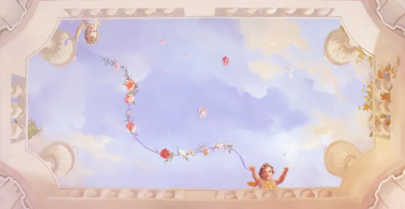 Обои для стен Affresco Сюжеты для потолков Aff9115