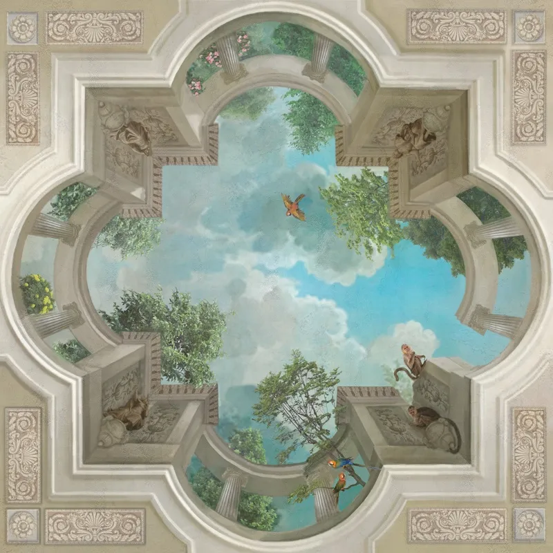 Обои для стен Affresco Сюжеты для потолков Aff9143