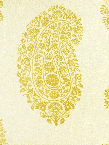 Ткань Titley and Marr Printed Patterns Collection Paisley-06-Yellow-1