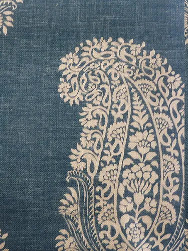 Ткань Titley and Marr Printed Patterns Collection Paisley-Ground-04-Denim