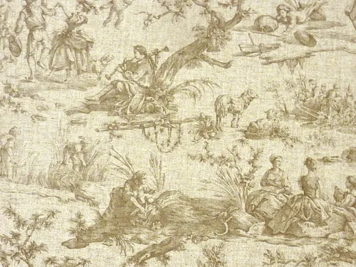 Ткань Titley and Marr Toile Collection Seasons-Toile-02-Natural