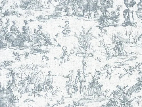 Ткань Titley and Marr Toile Collection Seasons-Toile-04-Denim