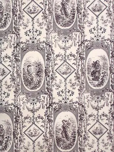 Ткань Titley and Marr Toile Collection four-seasons-01-Charcoal