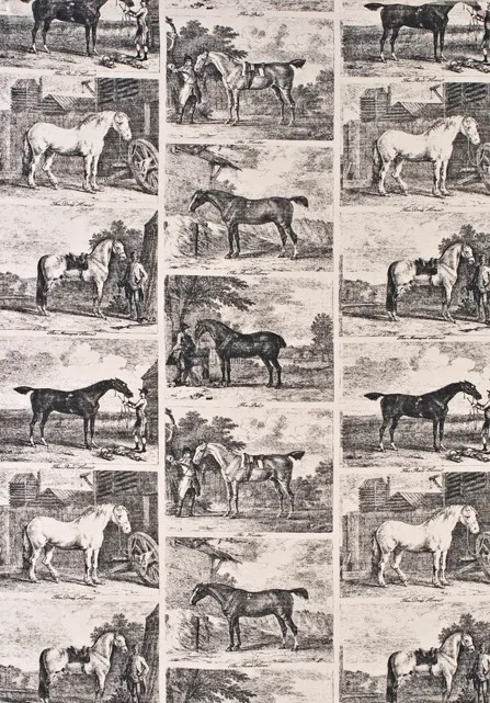 Ткань Lewis & Wood Character Fabrics LW_Gilpin Horses