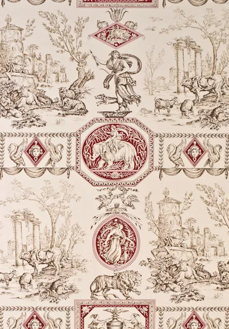 Ткань Lewis & Wood Toile De Jouy & Damask LW_Diana the Huntress