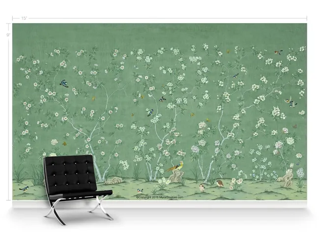 Обои для стен MuralSources Chinoiserie murals CH-035-PB-2T