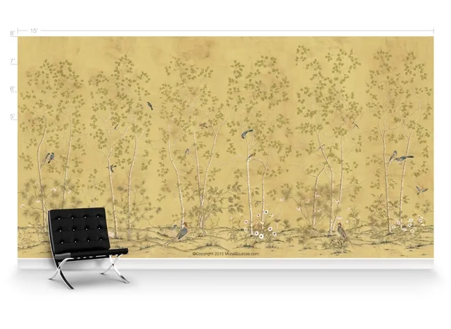 Обои для стен MuralSources Chinoiserie murals CH-050-AQ1-00-2T