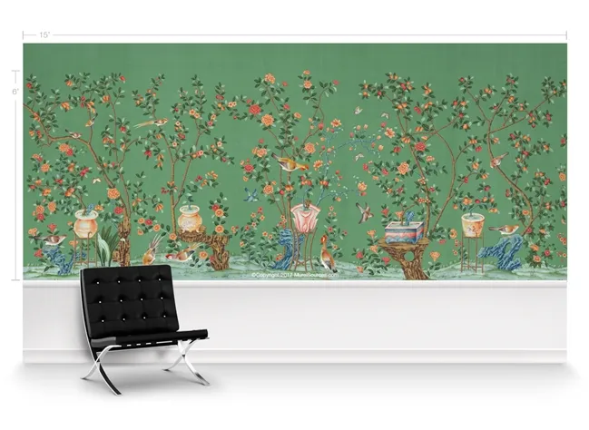 Обои для стен MuralSources Chinoiserie murals CH-097-BA-2T