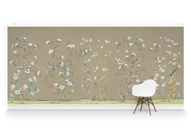 Обои для стен MuralSources Chinoiserie murals CH-120-JS-2T