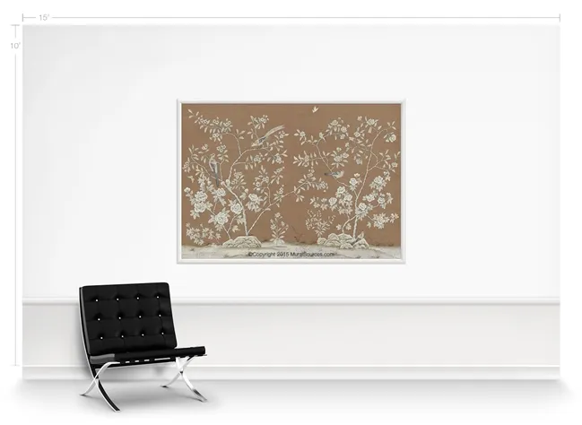 Обои для стен MuralSources Chinoiserie murals CH-177-BR1-00-2T