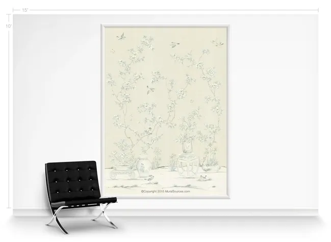 Обои для стен MuralSources Chinoiserie murals CH-195-DP1-00-2T