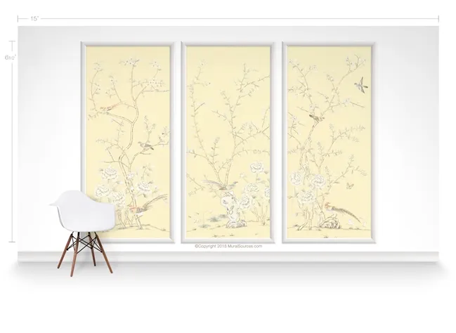 Обои для стен MuralSources Chinoiserie murals CH-203-PR1-2T