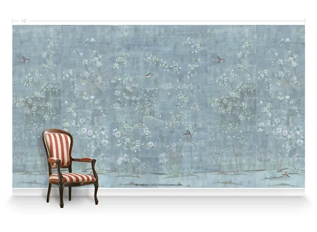 Обои для стен MuralSources Chinoiserie murals CH-215-BL1-00-2T