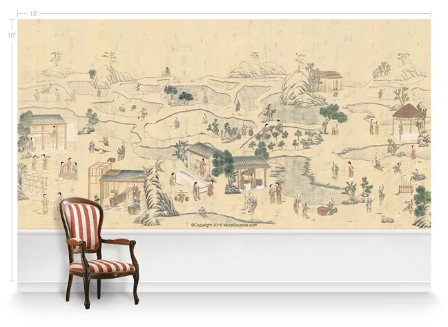 Обои для стен MuralSources Chinoiserie murals CH-600-CM1-00-2T