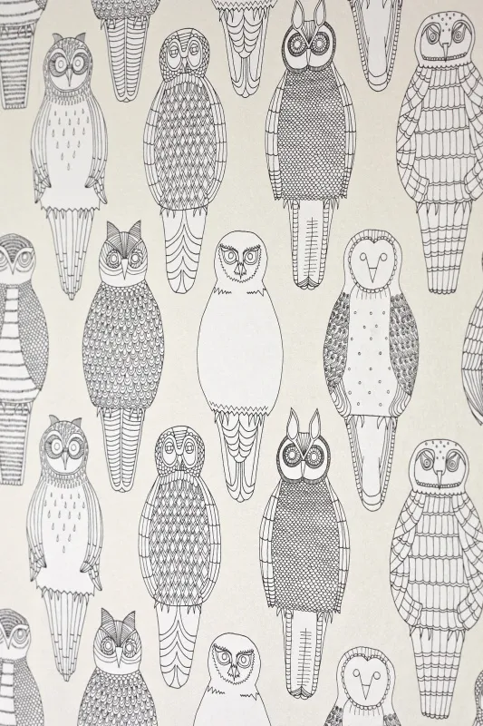 Обои для стен Abigail Edwards Abigail’s first wallpaper collection Owls of the British Isles Wallpaper