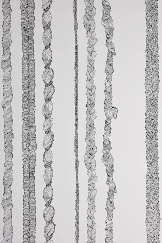 Обои для стен Abigail Edwards Abigail’s first wallpaper collection Rapunzel Stripe Ebony