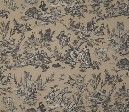 Ткань Marvic Textiles Toile Proposals III 6204-4 Charcoal-Beige