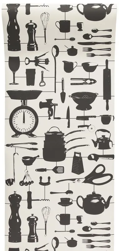 Обои для стен Graduate Collection Graduate Wallpapers Airfix_Kitchen_Black