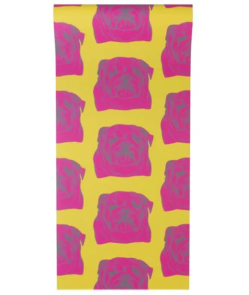 Обои для стен Graduate Collection Graduate Wallpapers Bulldog_pink_500