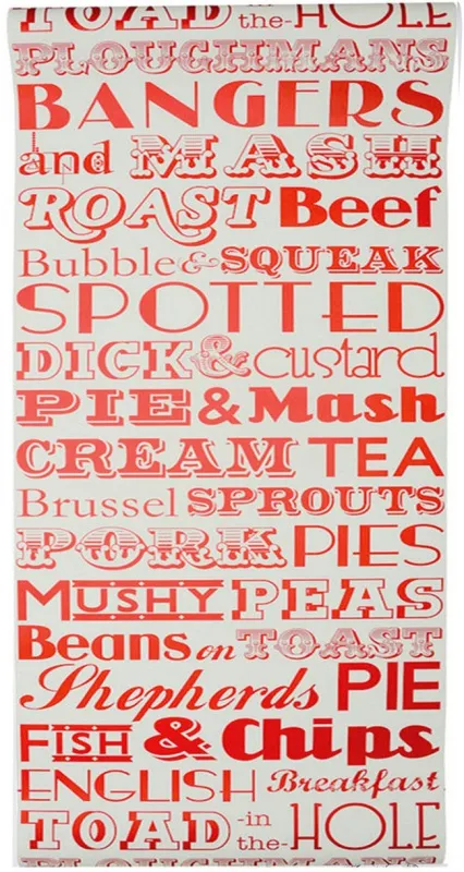 Обои для стен Graduate Collection Graduate Wallpapers english_dinner_wallpaper_red_detail_1