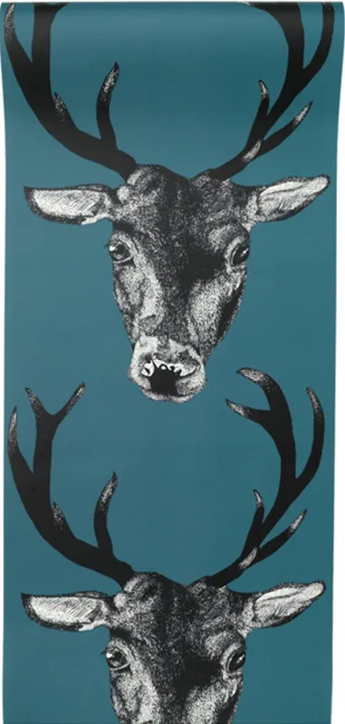 Обои для стен Graduate Collection Graduate Wallpapers lisa_bliss_stag_wallpaper_teal