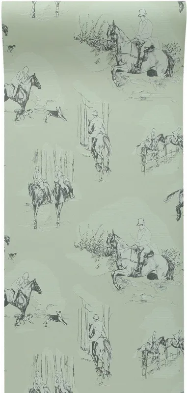 Обои для стен Graduate Collection Graduate Wallpapers saddle_up_wallpaper_pale_green