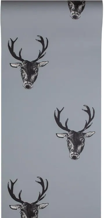 Обои для стен Graduate Collection Graduate Wallpapers stag_wallpaper_print_grey
