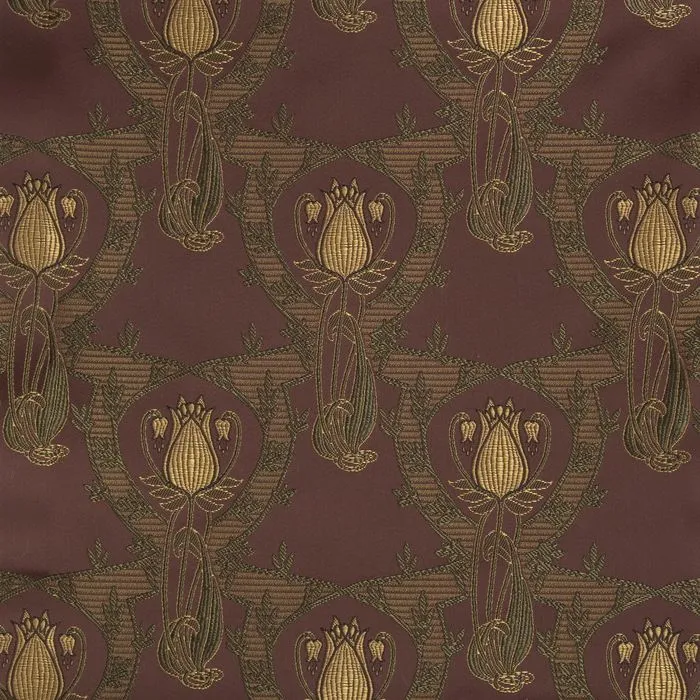 Ткань Galleria Arben Art Nouveau TIFFANY BURGUNDY