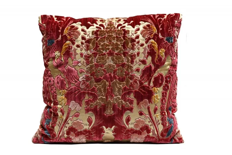 Cuscino-velluto-Fresie-rosso