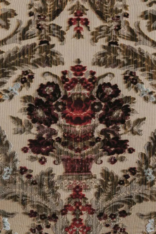 Ткань Luigi Bevilacqua Бархат ручной работы Giardino-Antico-001-3248