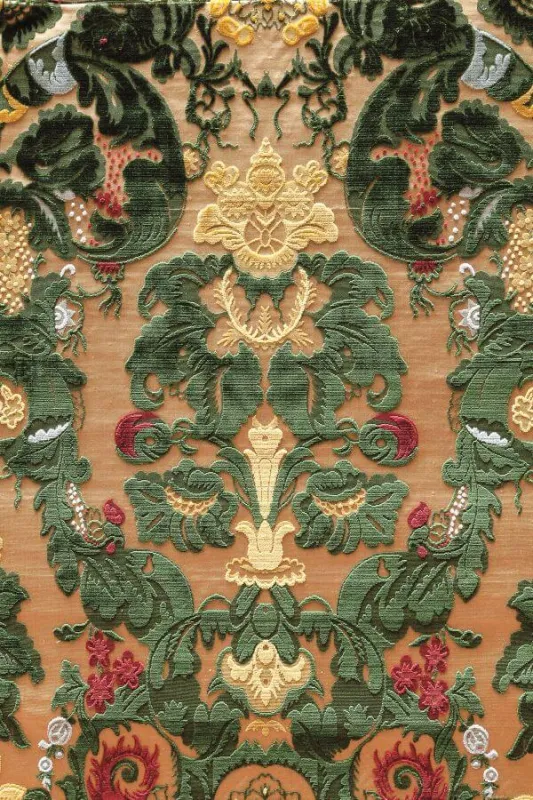 Ткань Luigi Bevilacqua Бархат ручной работы Giardino-Fioroni-003-3077-1