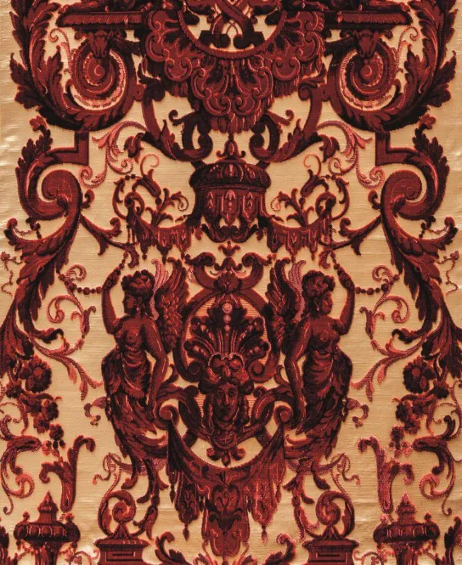 Ткань Luigi Bevilacqua Бархат ручной работы Grottesche-040-3135-1