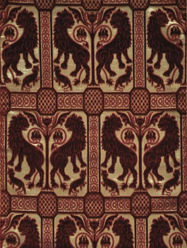 Ткань Luigi Bevilacqua Бархат ручной работы Leoni-3273-1