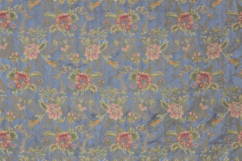 Ткань Luigi Bevilacqua Лампас Lampasso-Broccato-azzurro