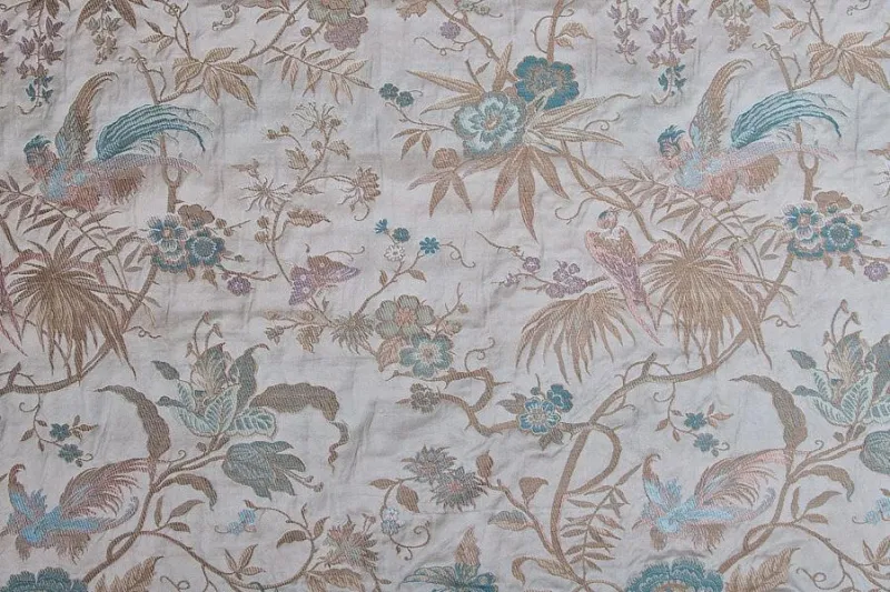 Ткань Luigi Bevilacqua Лампас Lampasso-Uccelli-perla