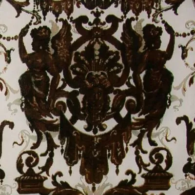 Ткань Luigi Bevilacqua Многоцветный бархат e-verde-oro