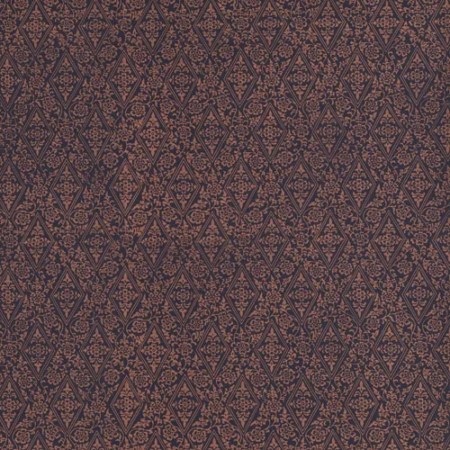Обои для стен Biden Designs Block Printed Paper Double_Diamonds_2144_Midnigh