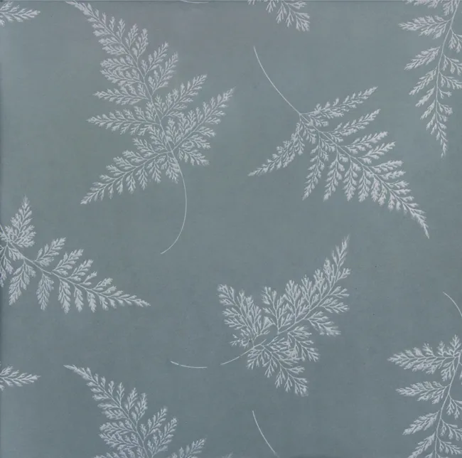 Обои для стен Biden Designs Block Printed Paper Fern-2133-Duck-Egg-r3-p65