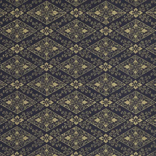 Обои для стен Biden Designs Block Printed Paper Toraya_Diamonds_2144_Midnigh
