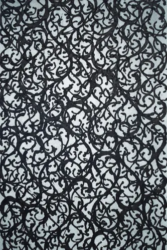 Обои для стен Biden Designs Textured Washi Paper 25-Arabesque-Black