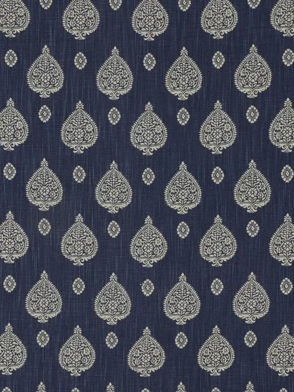 Ткань The Design Archives Archive 1 Cotton & Linen Malaya-1006-Denim-10-1