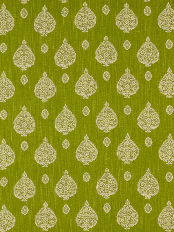 Ткань The Design Archives Archive 1 Cotton & Linen Malaya-1006-Lime-8-1