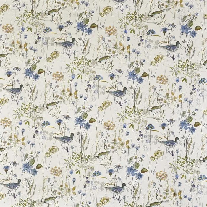 Ткань Prestigious Textiles Abbey Gardens 8641 wetlands_8641-757 wetlands saxon blue