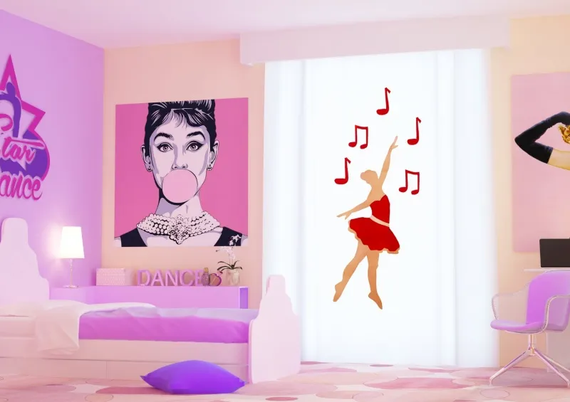 Ткань Harem Linea Kids cameretta_ballerina