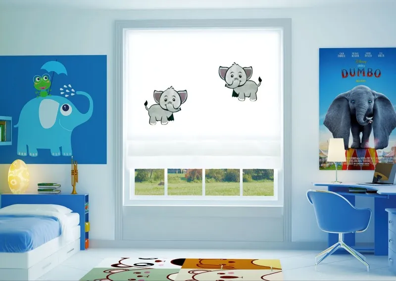 Ткань Harem Linea Kids cameretta_elefantino